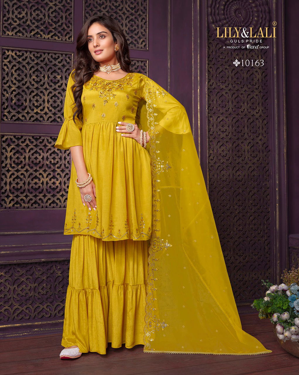 Eminent 2 By Lily And Lali Sharara Readymade Suits Catalog